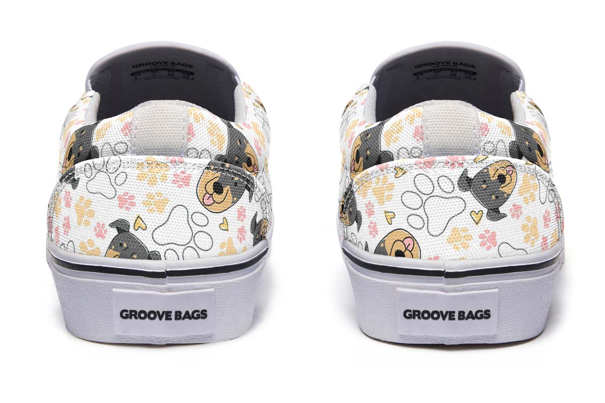 Beauceron Puppy Pattern Slip-On Shoes