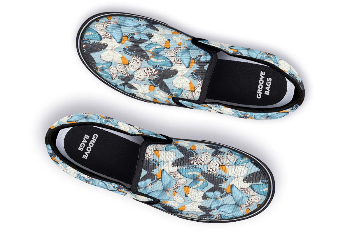 Beautiful Butterfly Pattern Slip-On Shoes