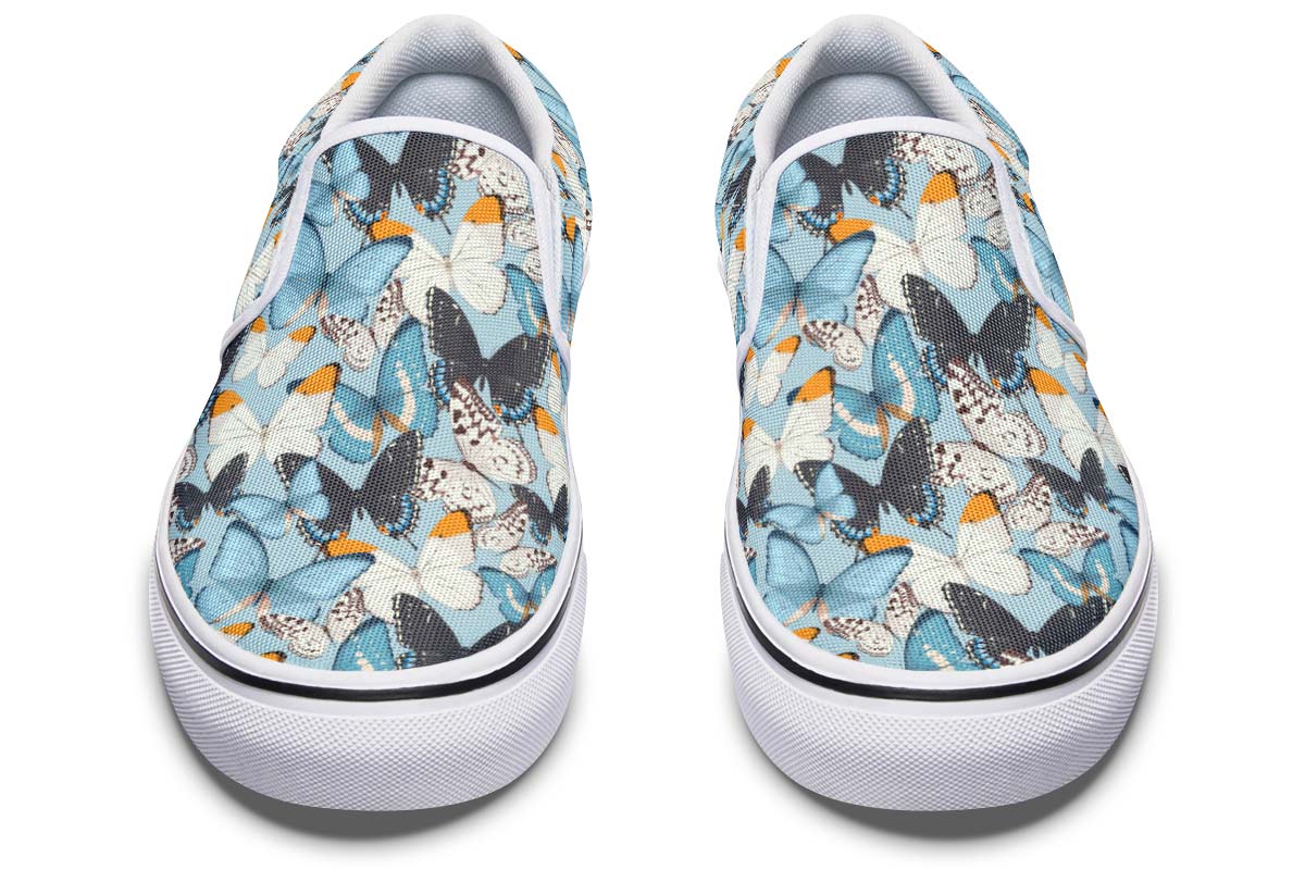 Beautiful Butterfly Pattern Slip-On Shoes