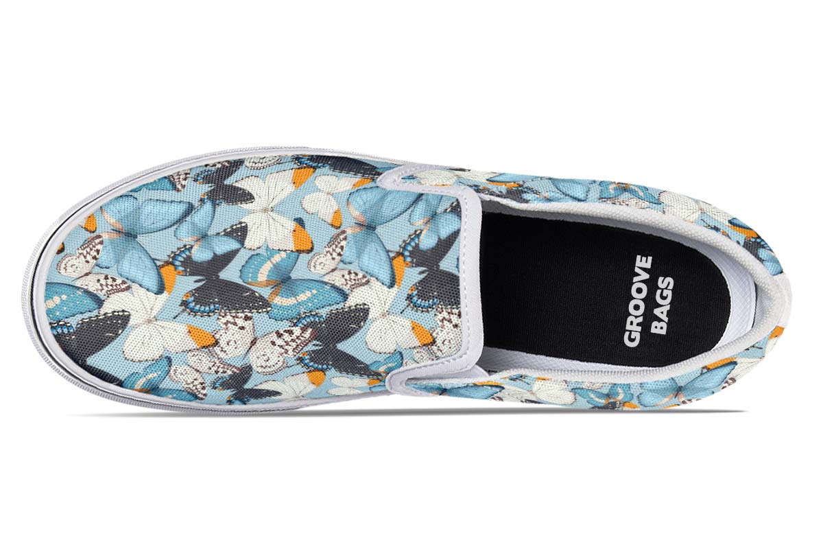 Beautiful Butterfly Pattern Slip-On Shoes