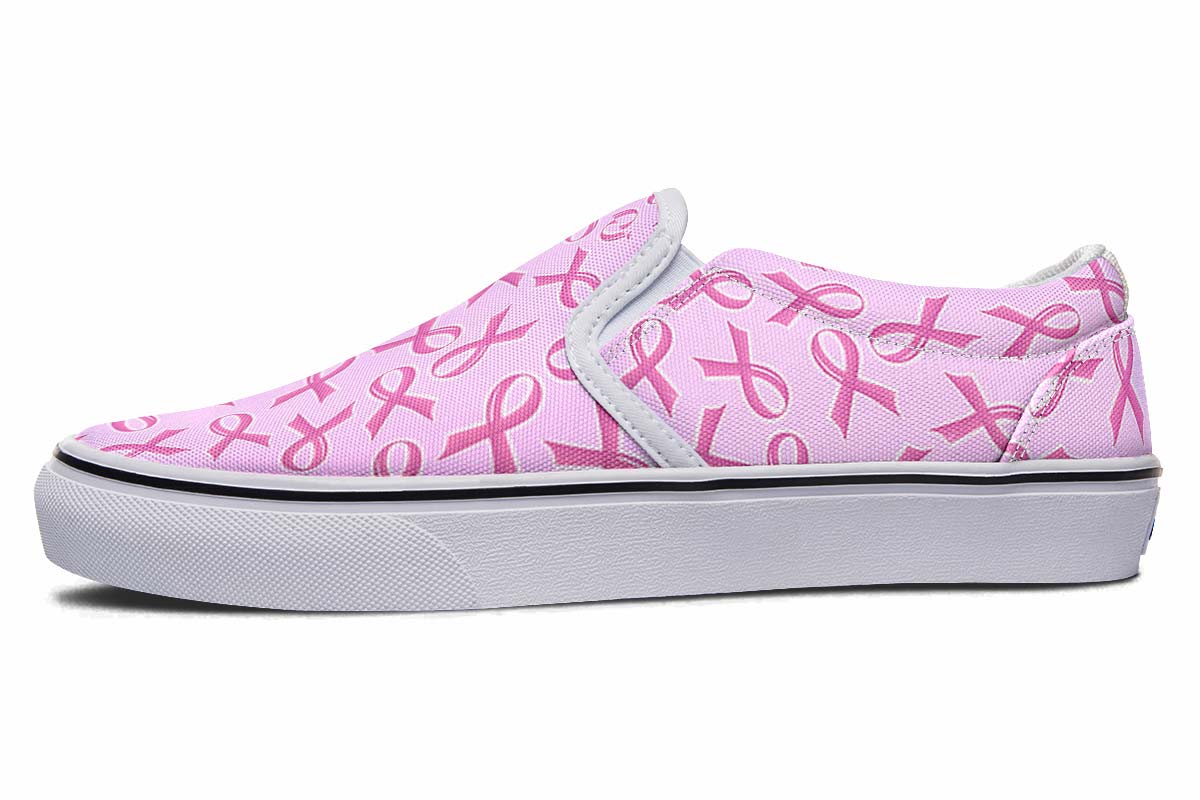 Breast Cancer Awareness Slip-On Shoes