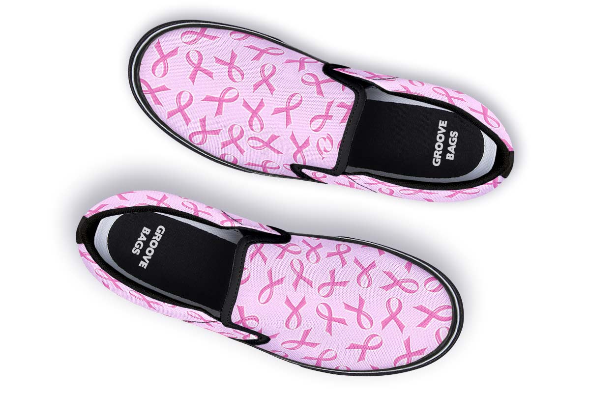 Breast Cancer Awareness Slip-On Shoes