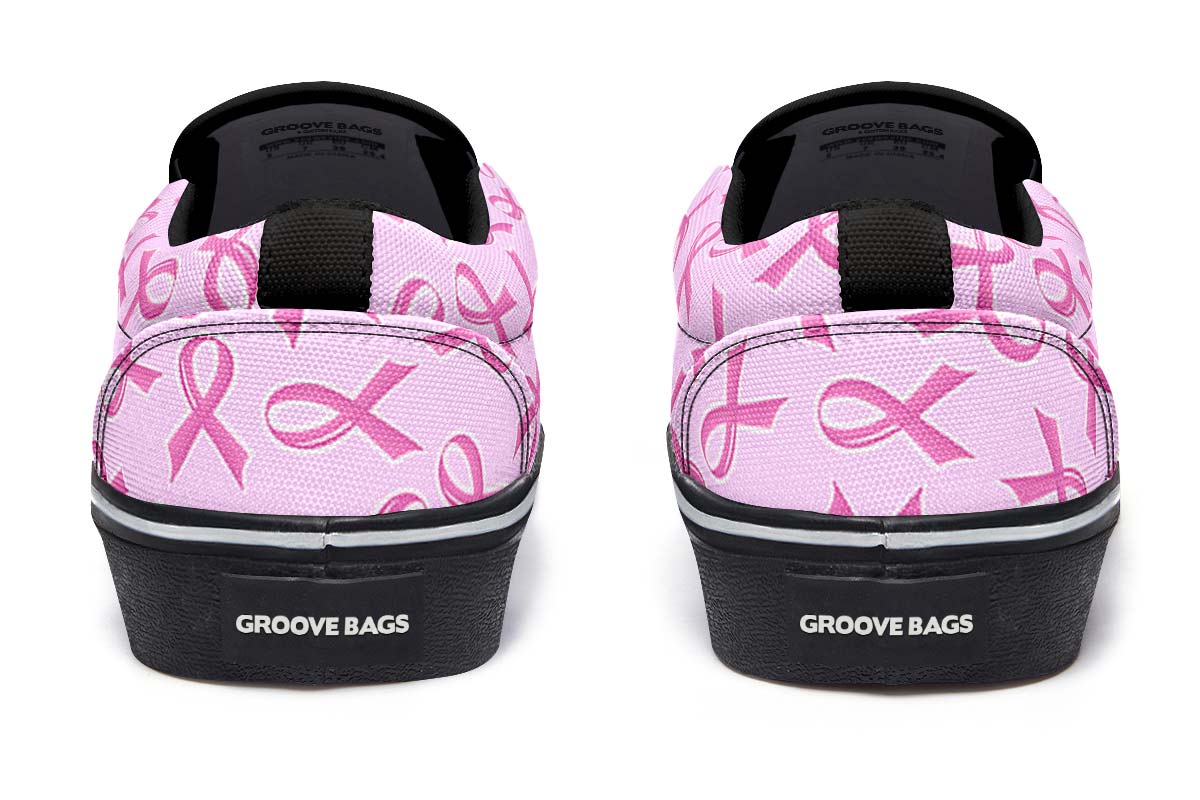 Breast Cancer Awareness Slip-On Shoes