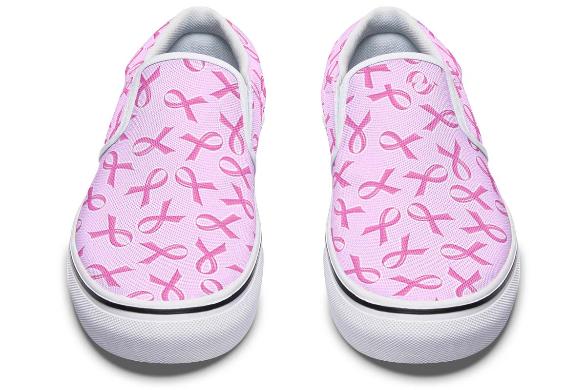 Breast Cancer Awareness Slip-On Shoes