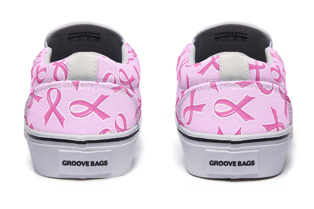 Breast Cancer Awareness Slip-On Shoes