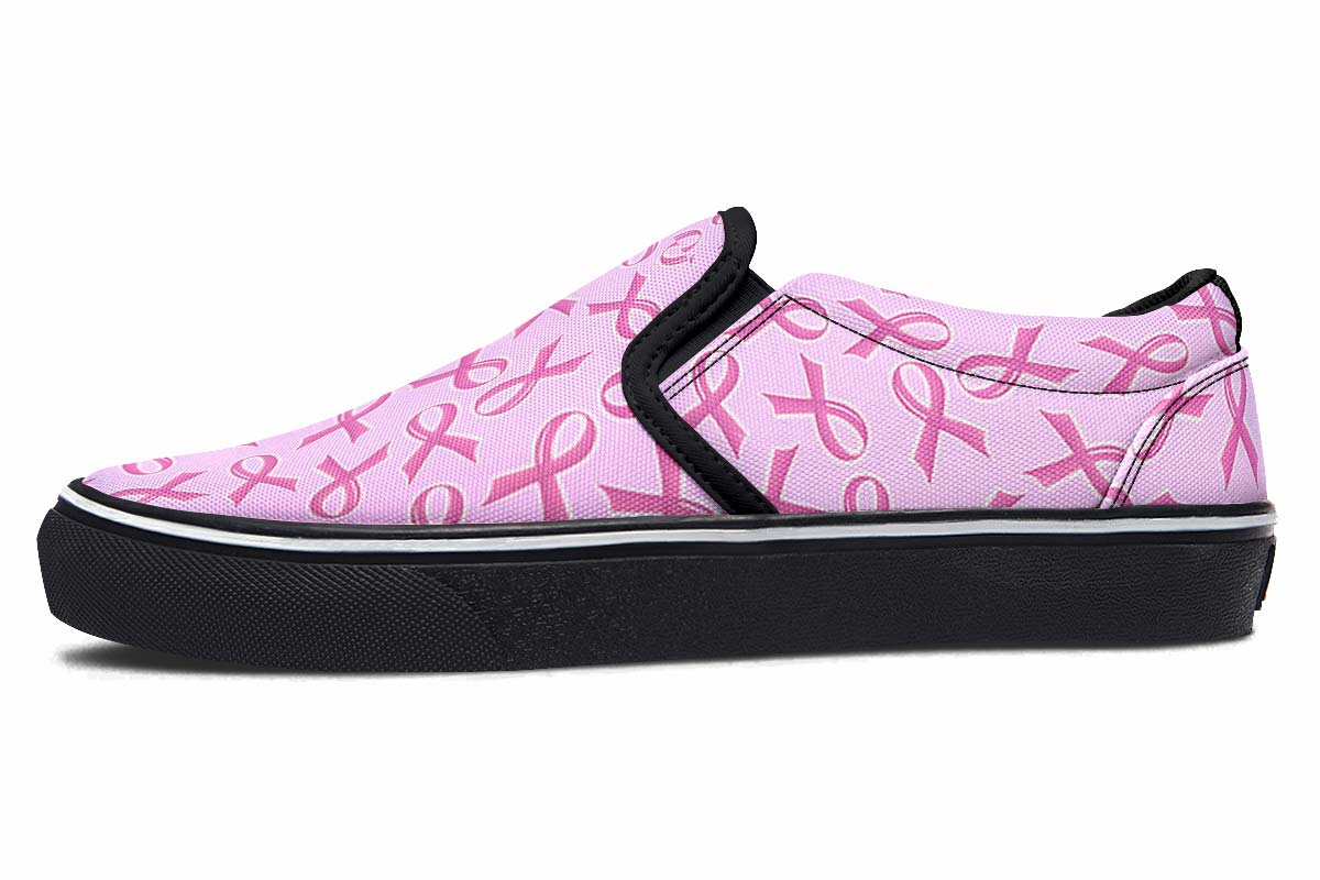 Breast Cancer Awareness Slip-On Shoes