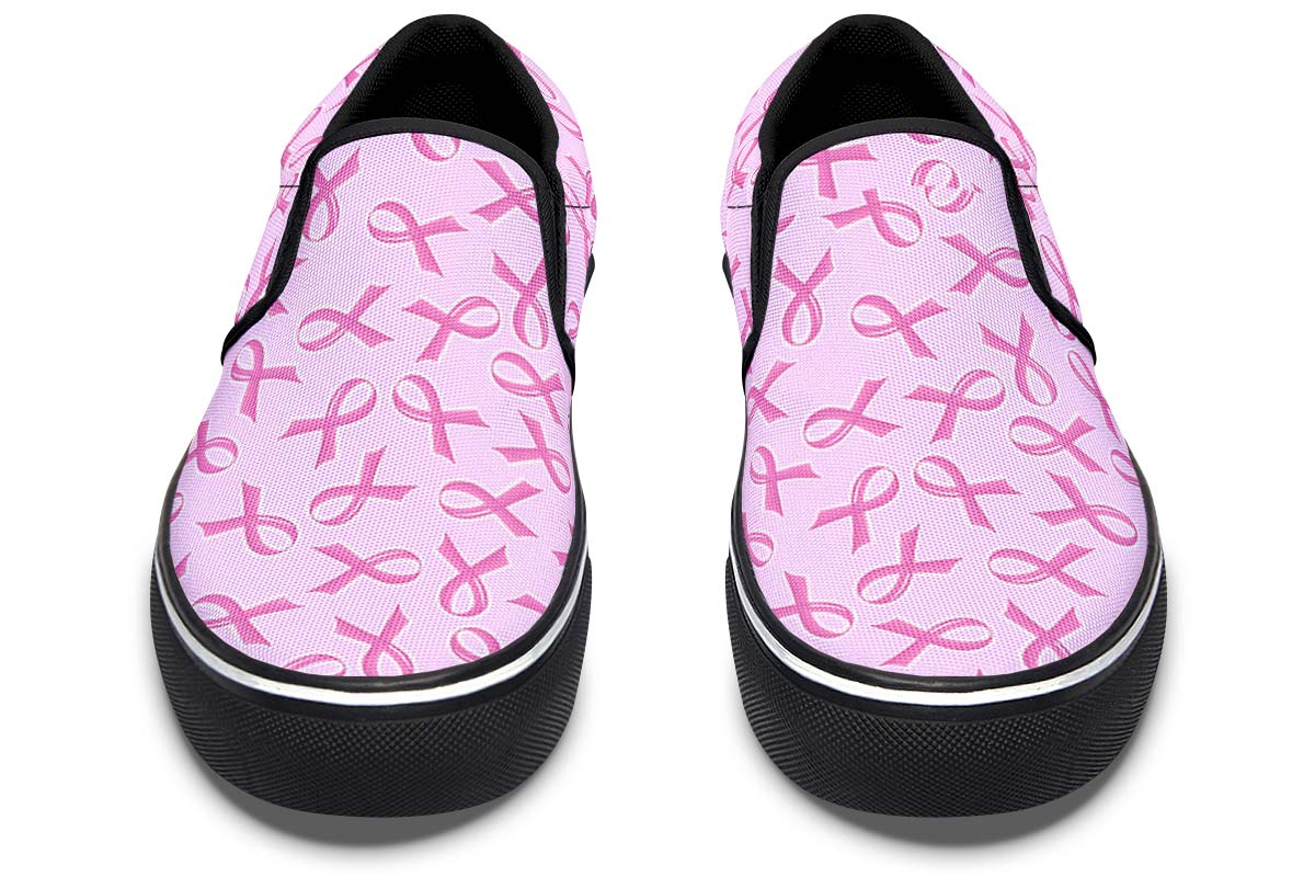 Breast Cancer Awareness Slip-On Shoes