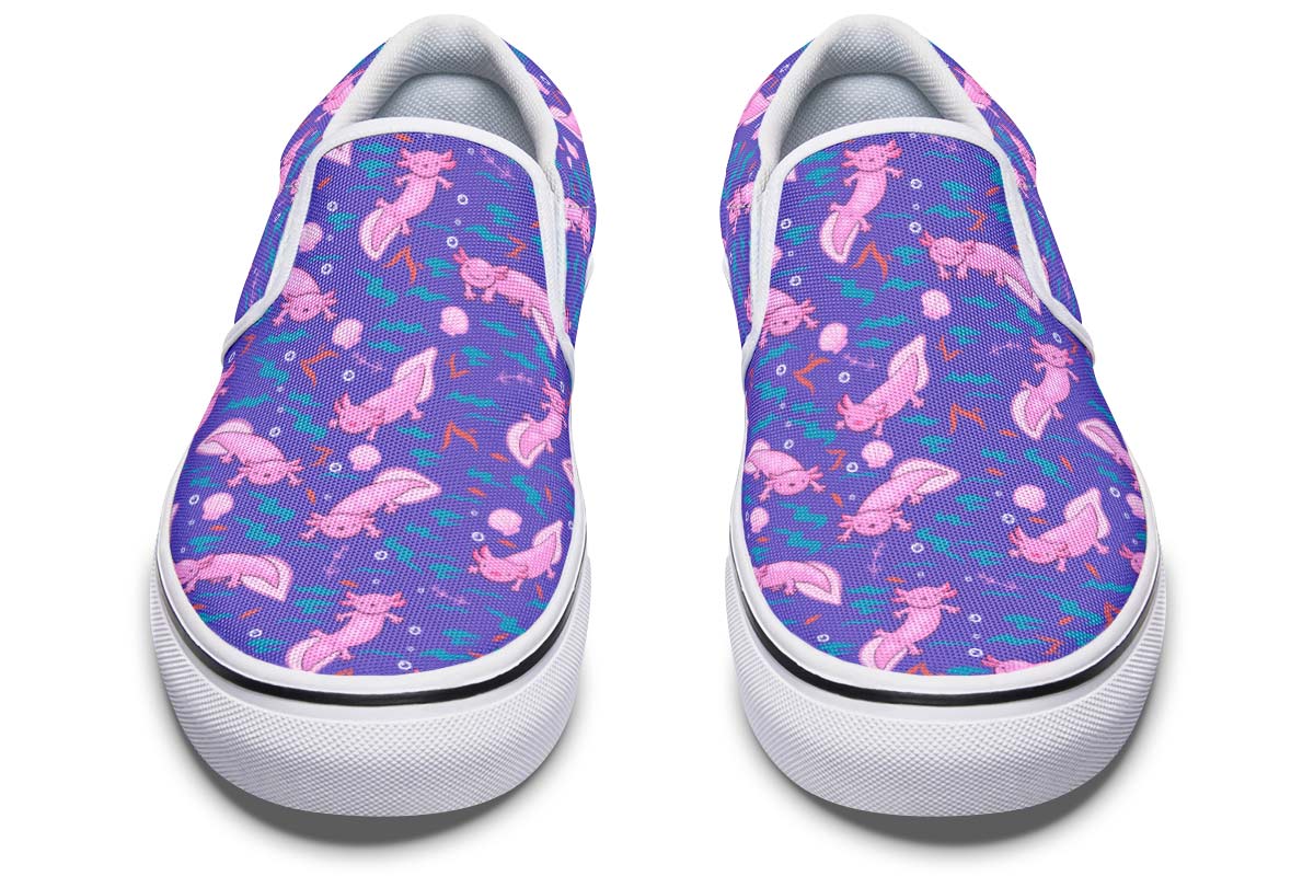 Cartoon Axolotl Slip-On Shoes