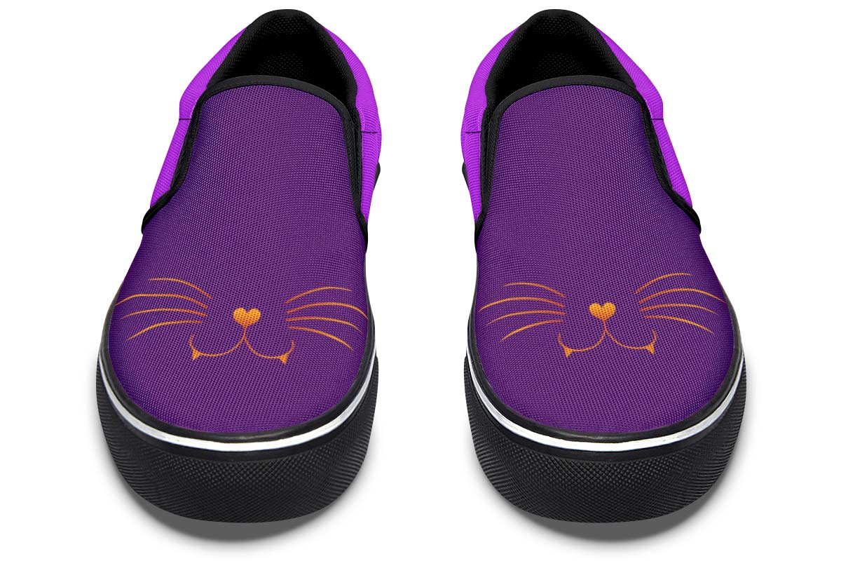 Cat Face Slip-On Shoes