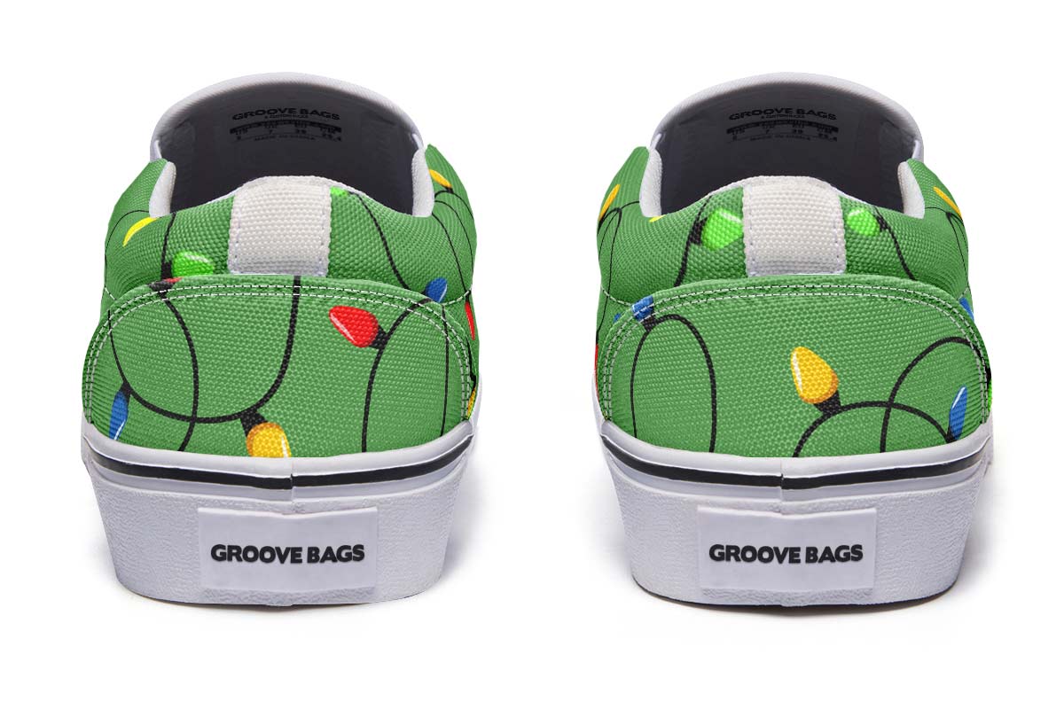 Christmas Lights Slip-On Shoes