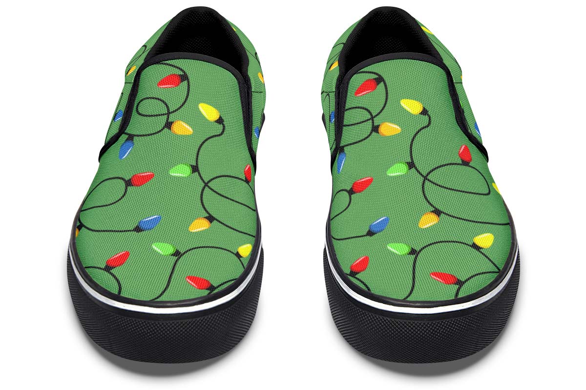 Christmas Lights Slip-On Shoes