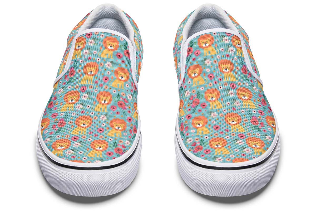 Cute Lion Pattern Slip-On Shoes
