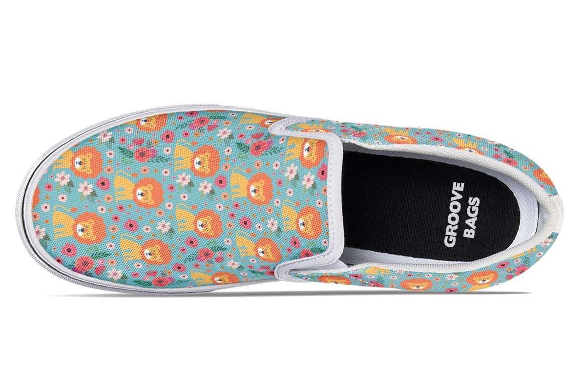 Cute Lion Pattern Slip-On Shoes
