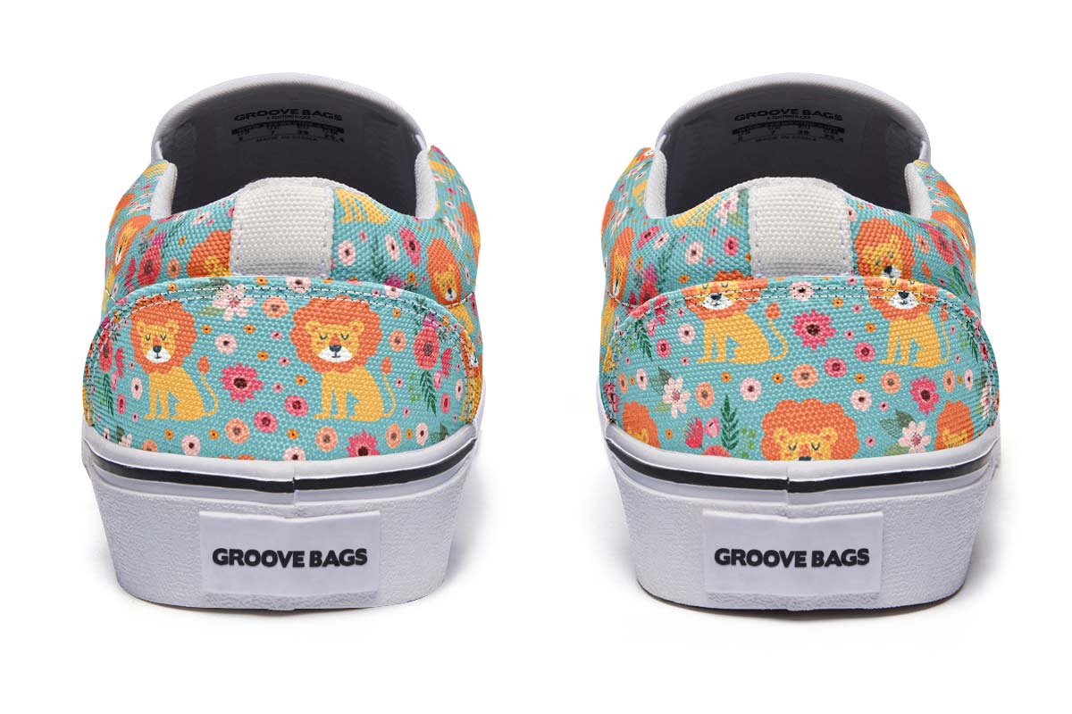 Cute Lion Pattern Slip-On Shoes