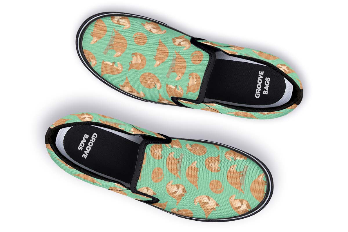 Cute Pangolin Pattern Slip-On Shoes