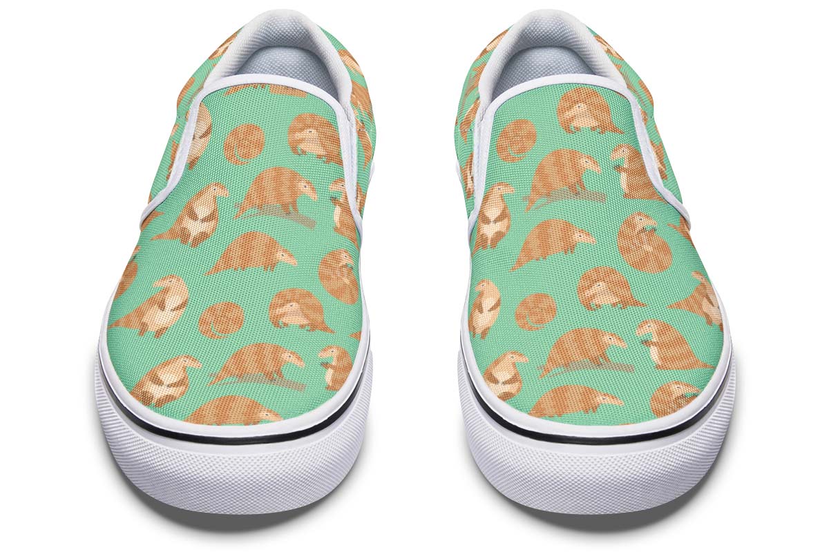 Cute Pangolin Pattern Slip-On Shoes