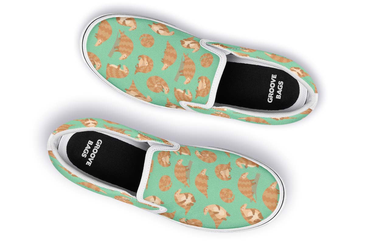 Cute Pangolin Pattern Slip-On Shoes