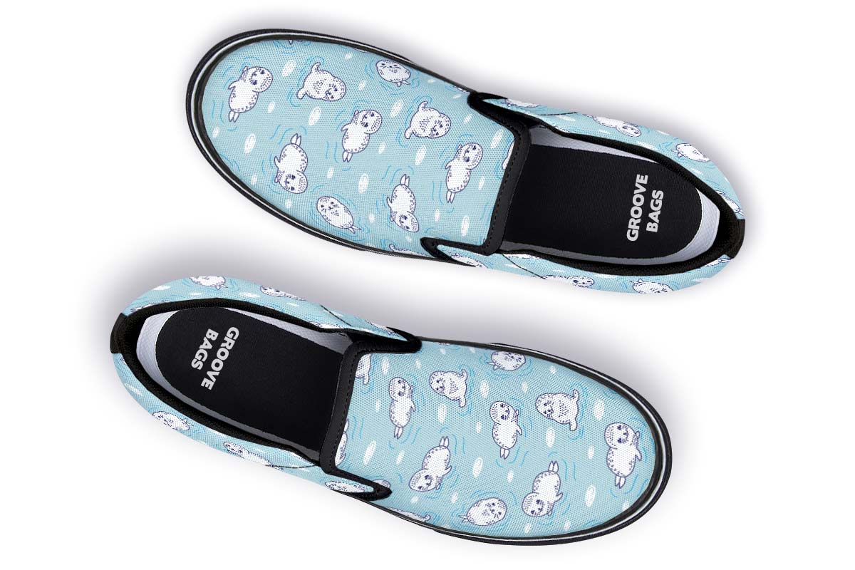 Cute Seals Slip-On Shoes