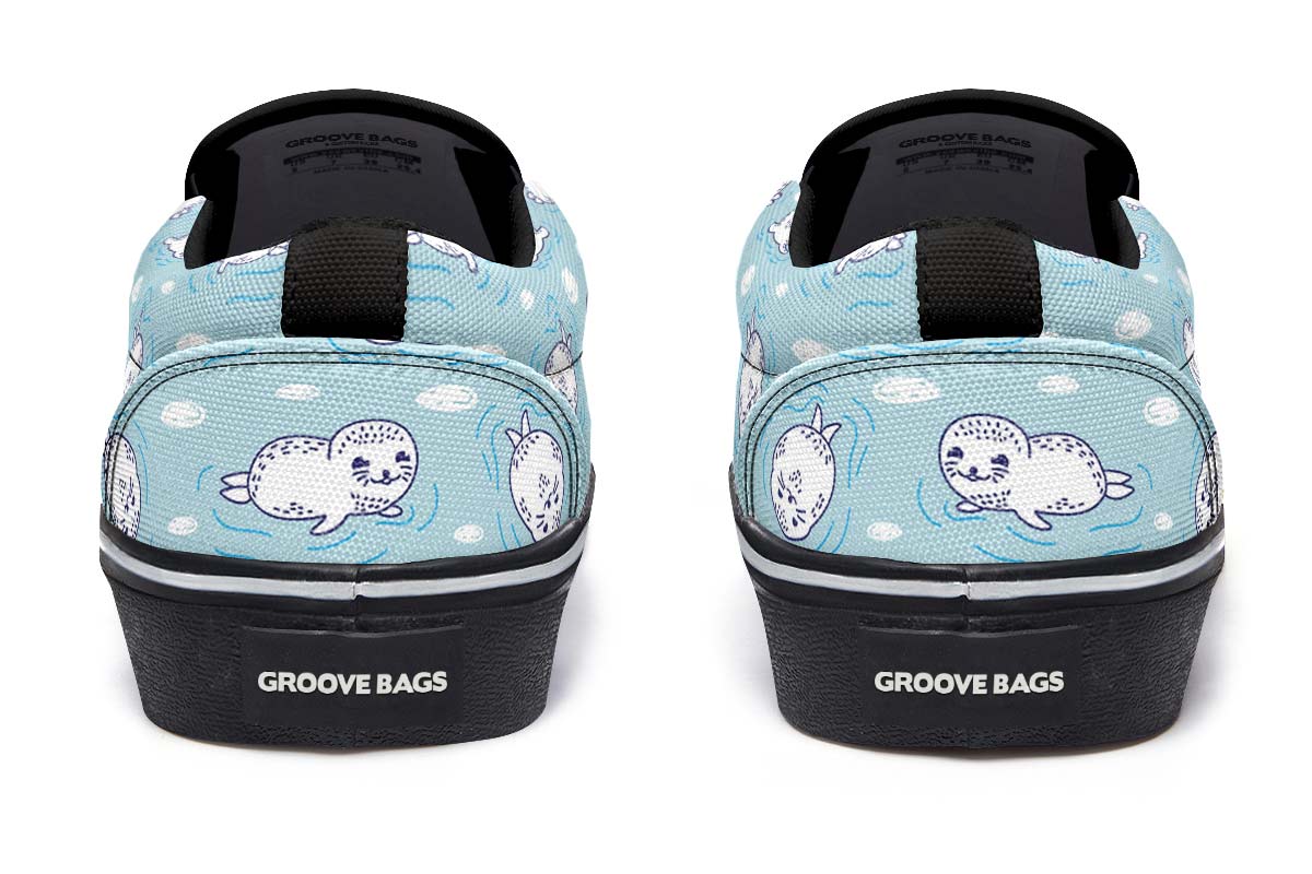 Cute Seals Slip-On Shoes