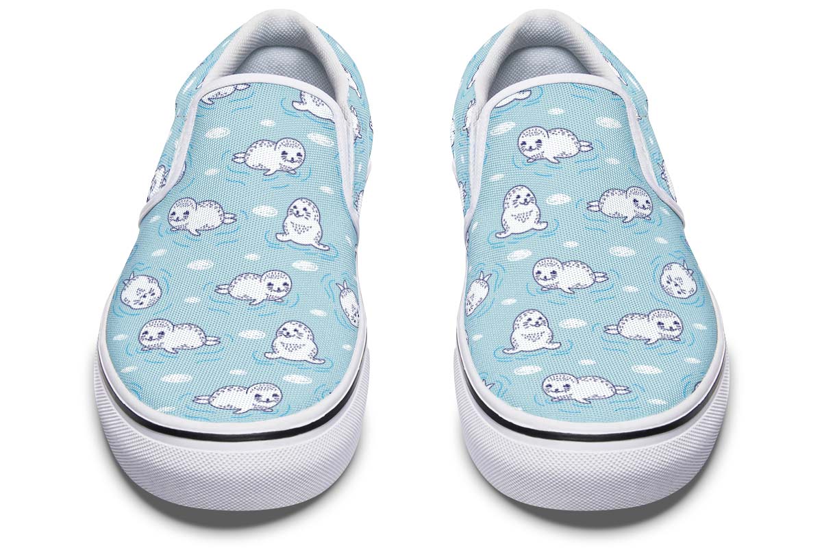 Cute Seals Slip-On Shoes
