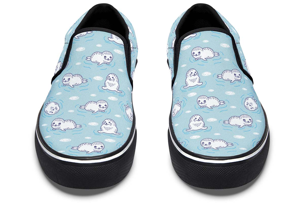 Cute Seals Slip-On Shoes