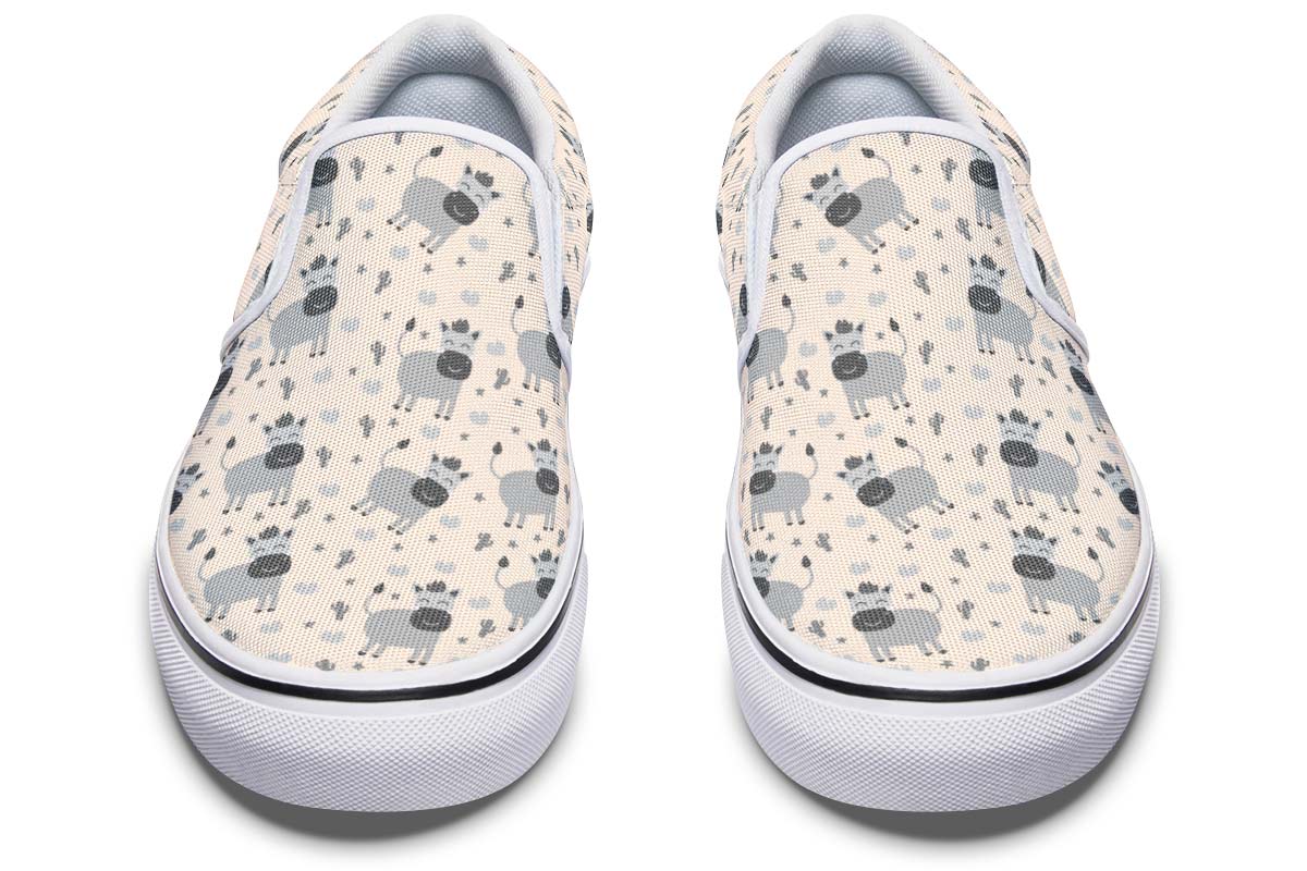 Donkey Pattern Slip-On Shoes