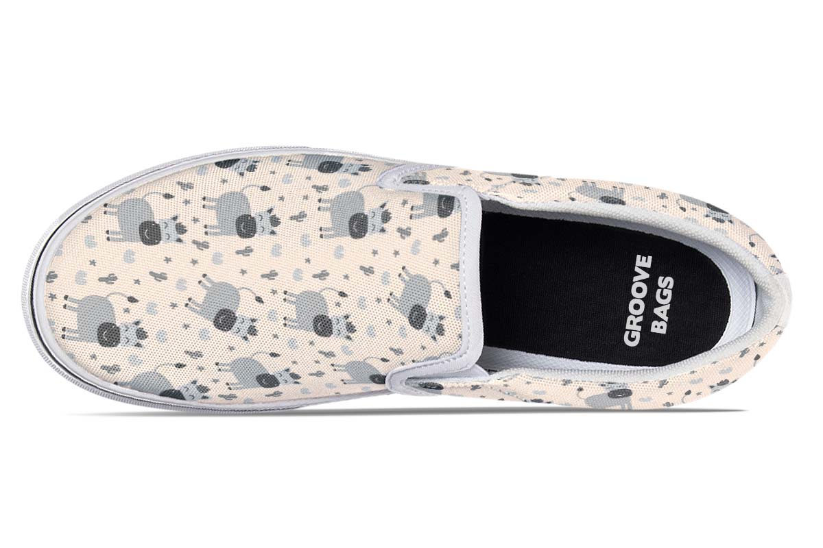 Donkey Pattern Slip-On Shoes