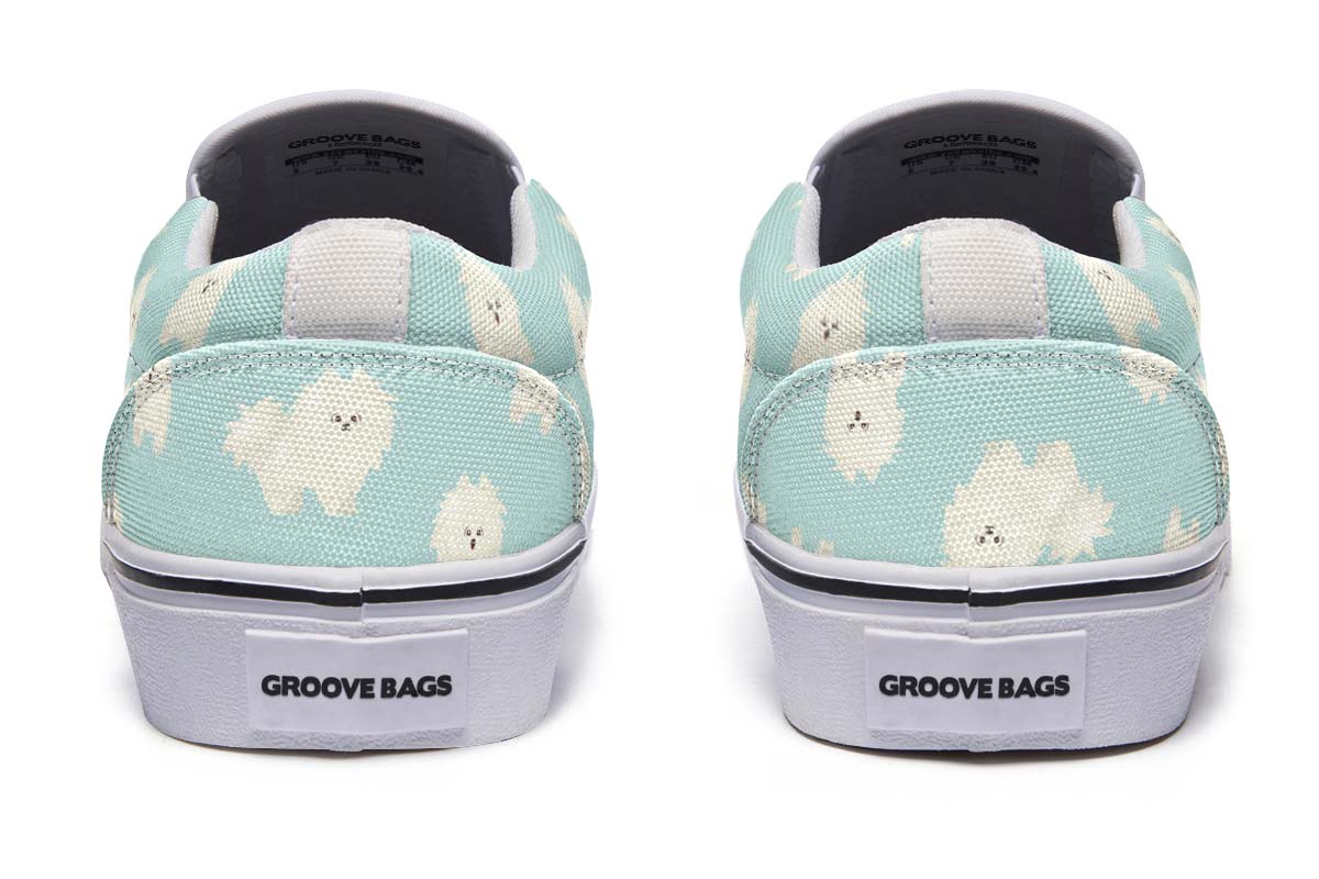 Fluffy American Eskimo Slip-On Shoes