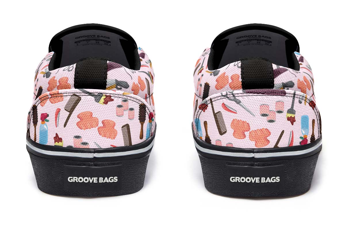 Hairdresser Pattern Slip-On Shoes