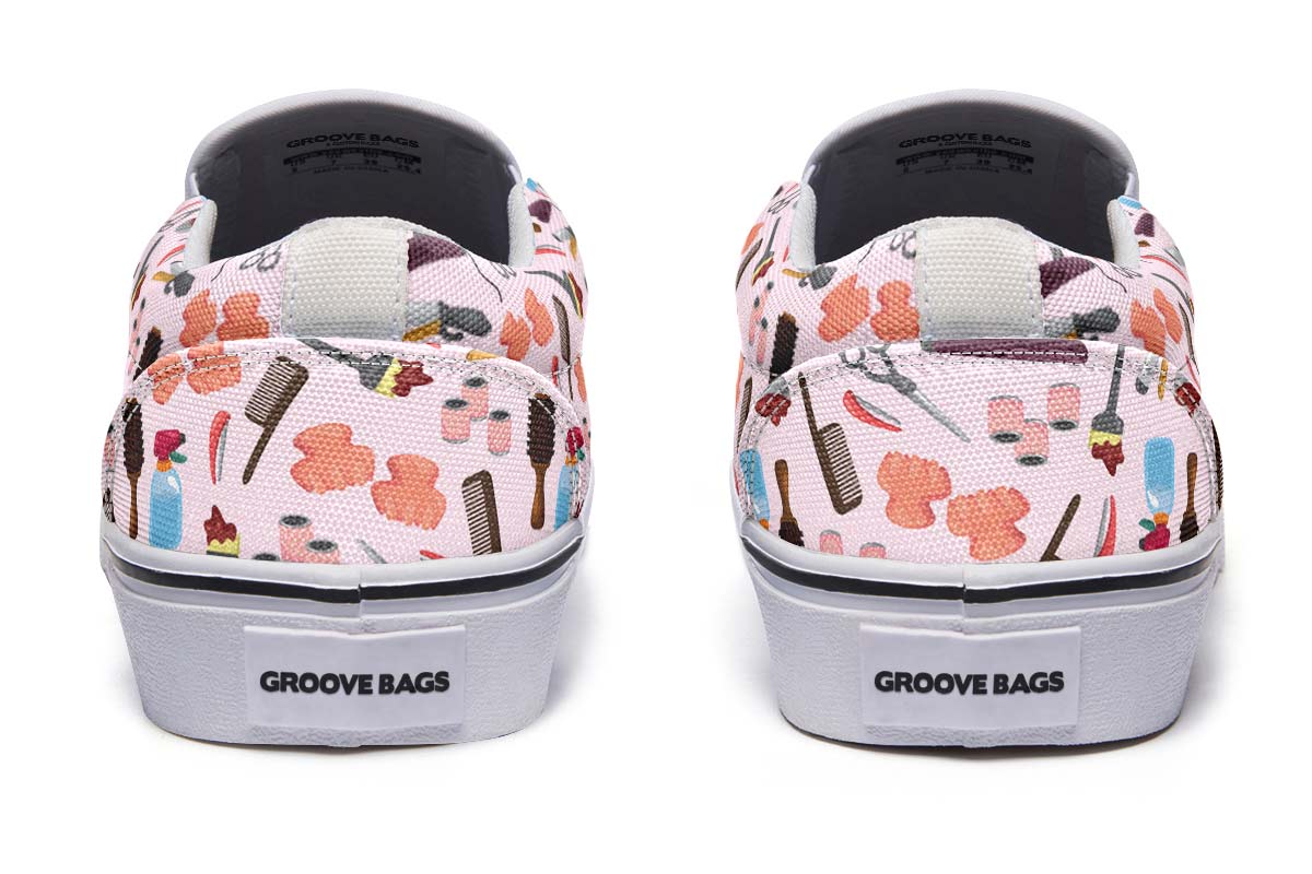 Hairdresser Pattern Slip-On Shoes