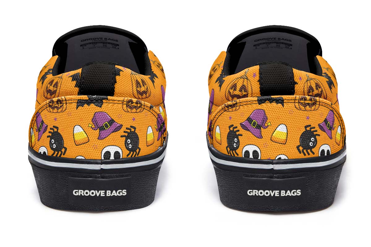 Halloween Pattern Slip-On Shoes