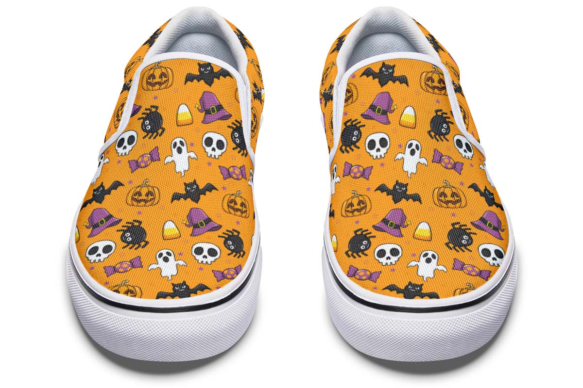Halloween Pattern Slip-On Shoes