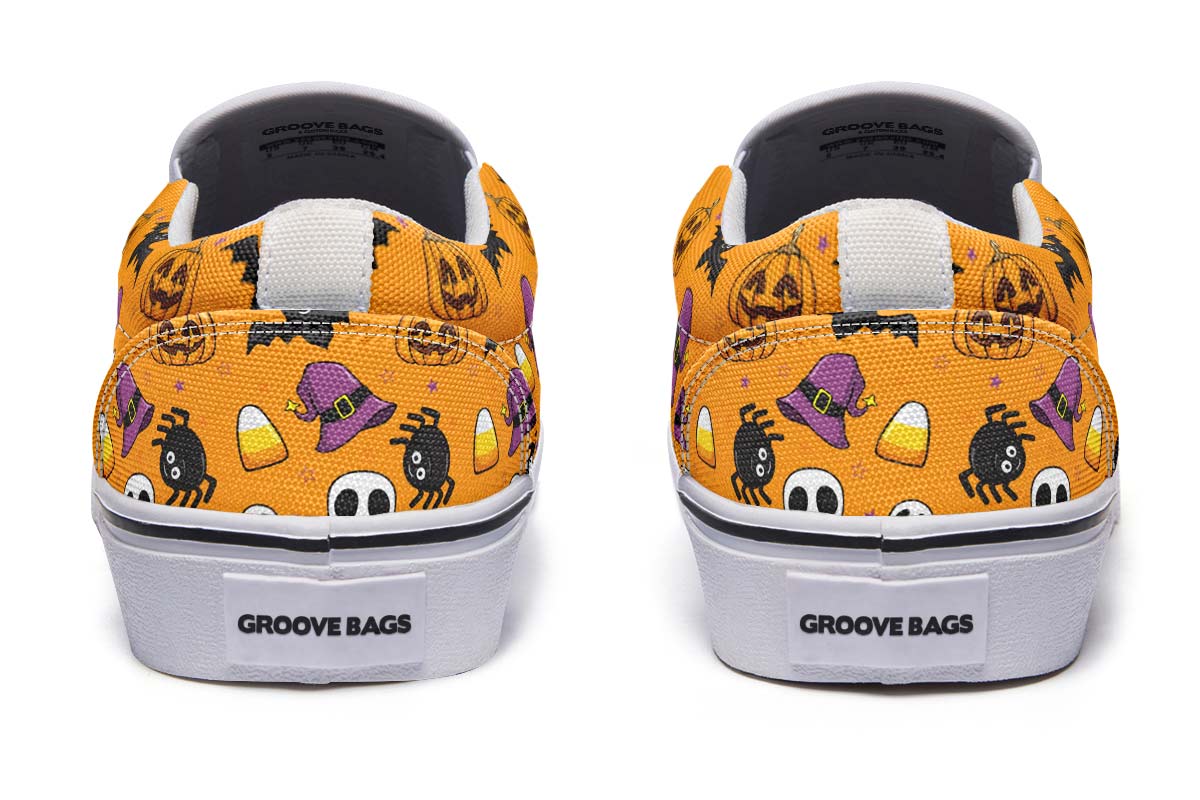 Halloween Pattern Slip-On Shoes