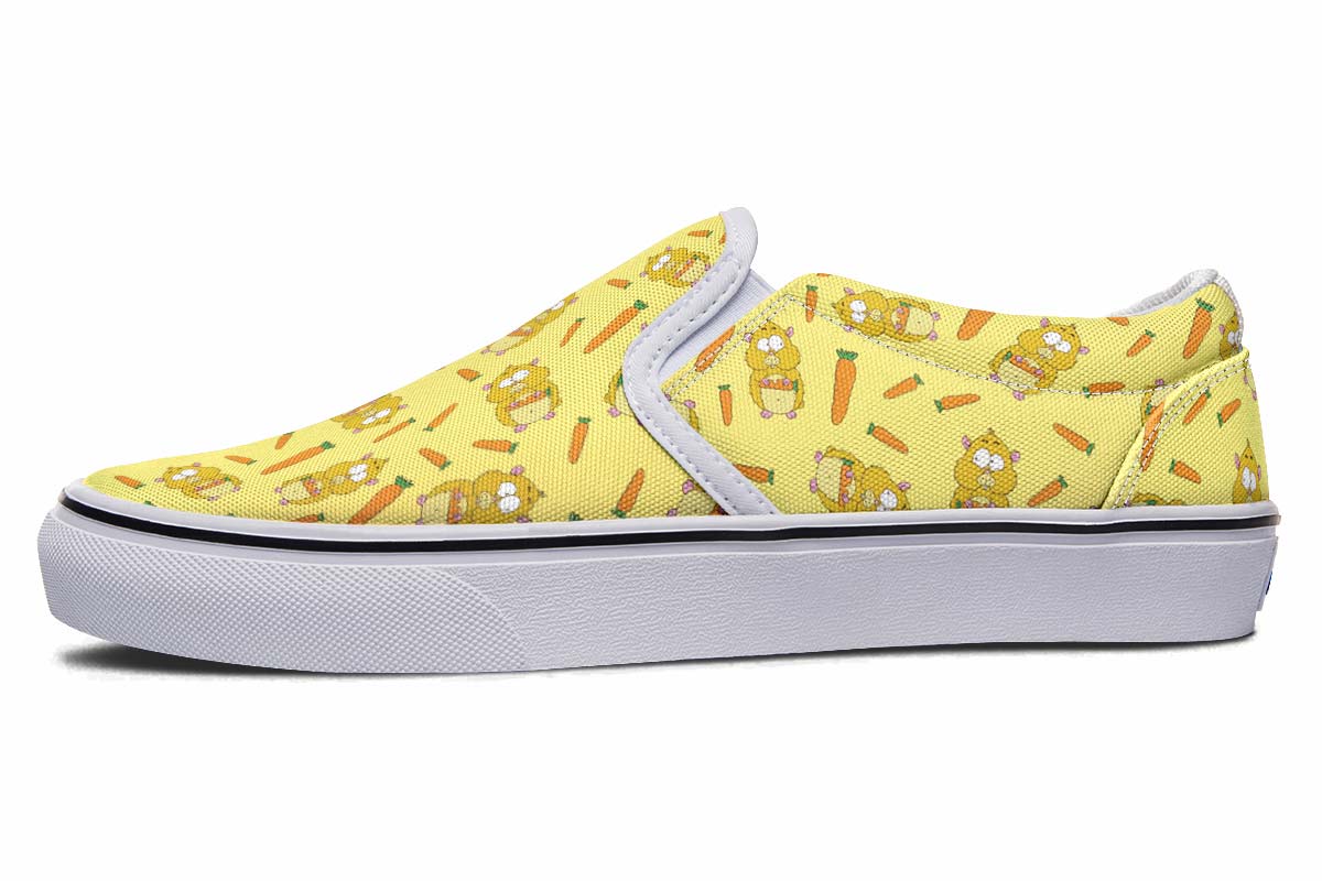 Hamster Pattern Slip-On Shoes