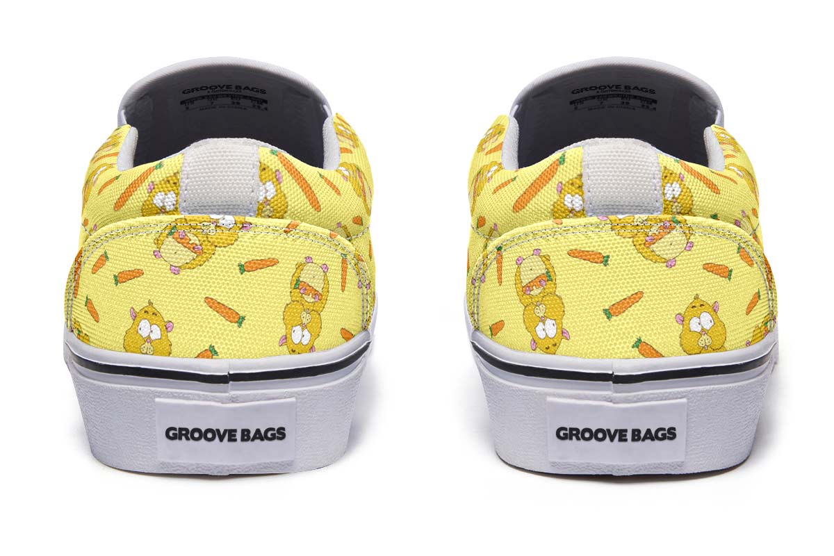Hamster Pattern Slip-On Shoes