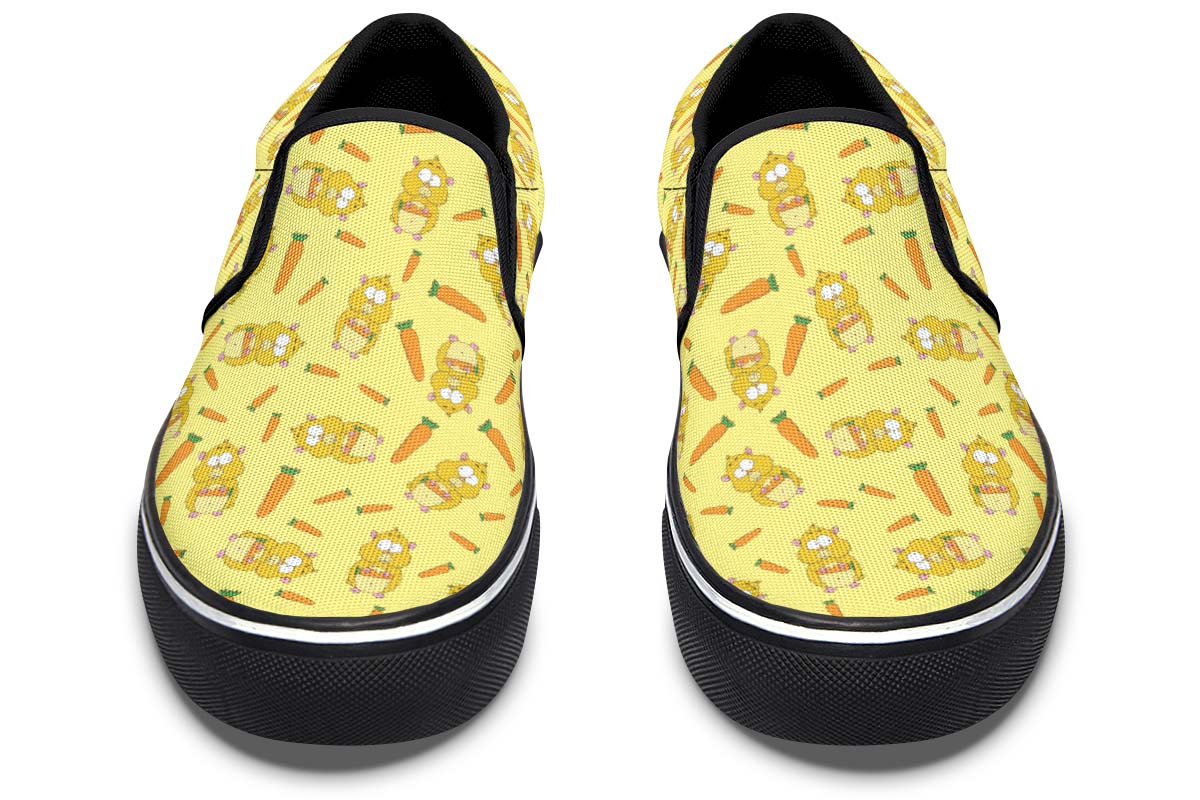 Hamster Pattern Slip-On Shoes