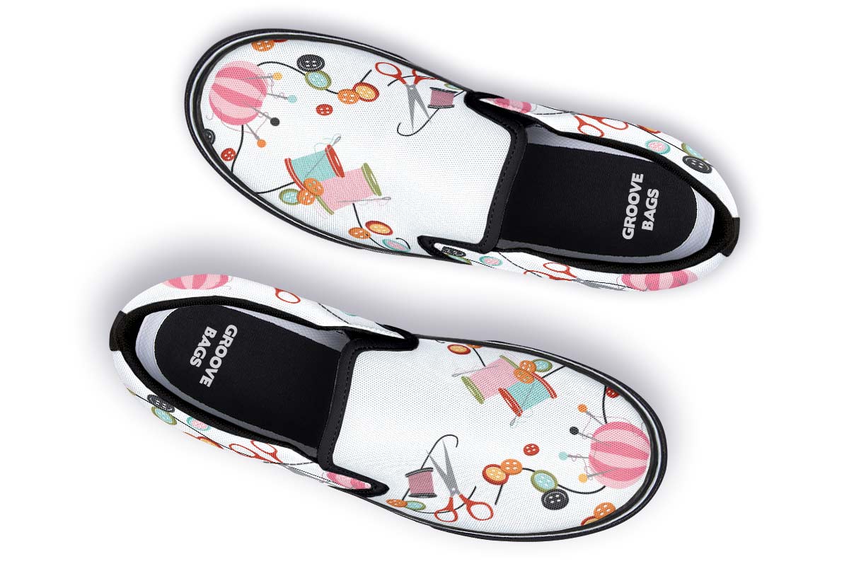 I Heart Sewing Slip-On Shoes