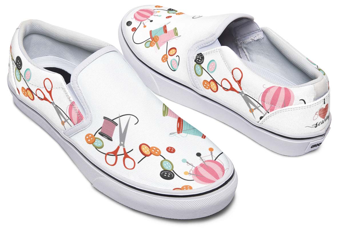 I Heart Sewing Slip-On Shoes