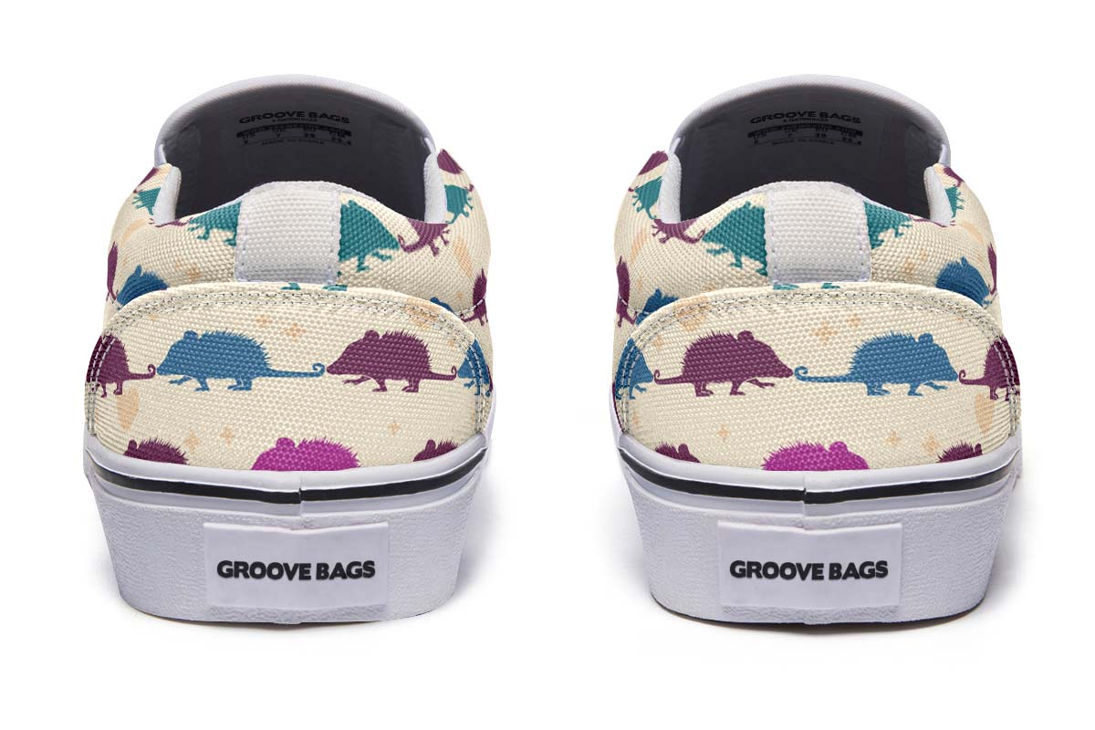 Opossum Pattern Slip-On Shoes