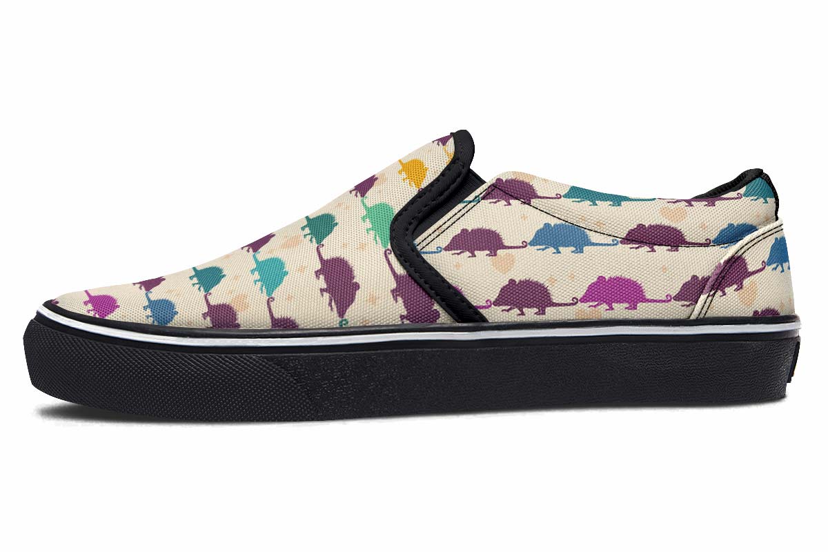 Opossum Pattern Slip-On Shoes
