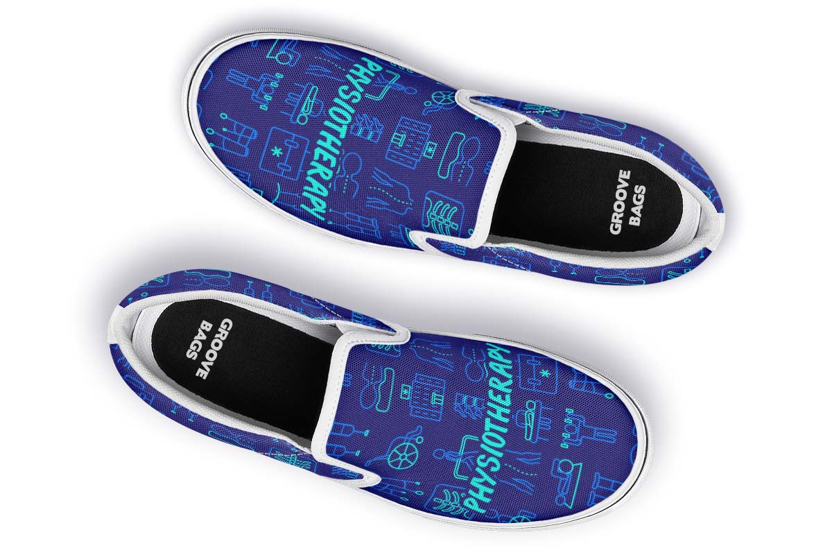 Physiotherapy Pattern Slip-On Shoes
