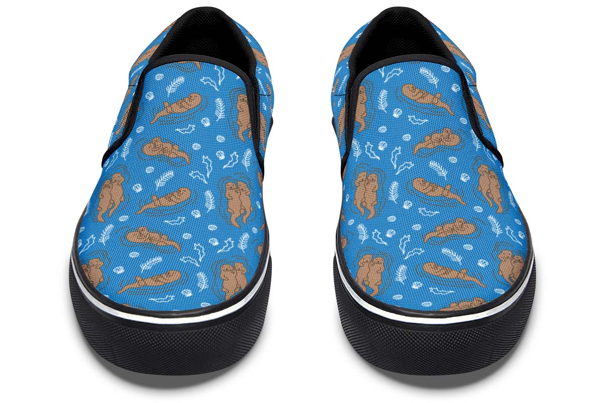 Swimming Sea Otters Slip-On Shoes