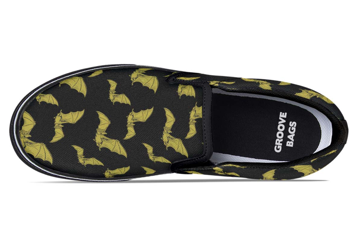 Vampire Bat Pattern Slip-On Shoes