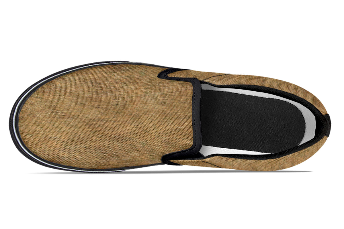 Brown Grass Slipon
