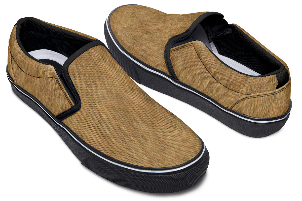 Brown Grass Slipon