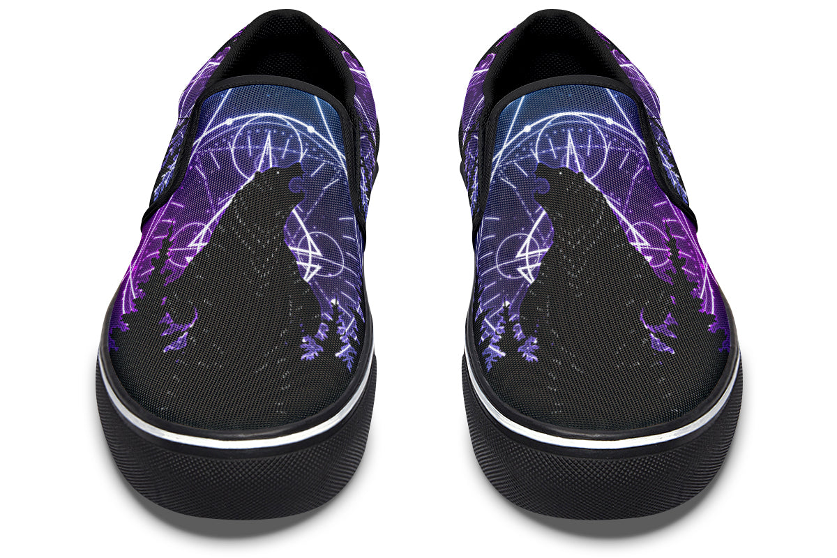 Slip-ons 322 Bear And Purple Night Darken