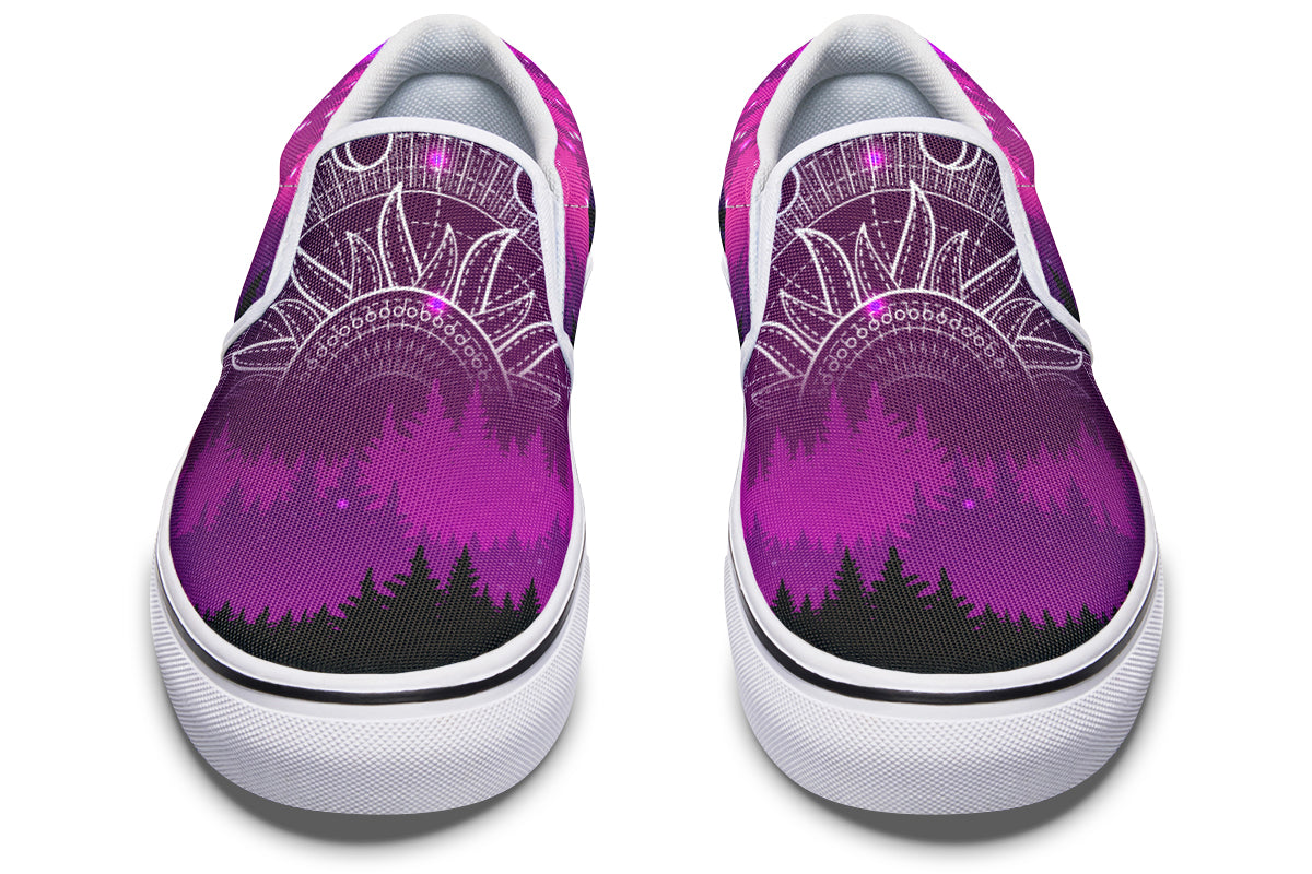Slip-ons 322 Deer And Purple Night