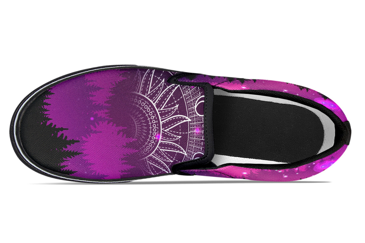 Slip-ons 322 Deer And Purple Night