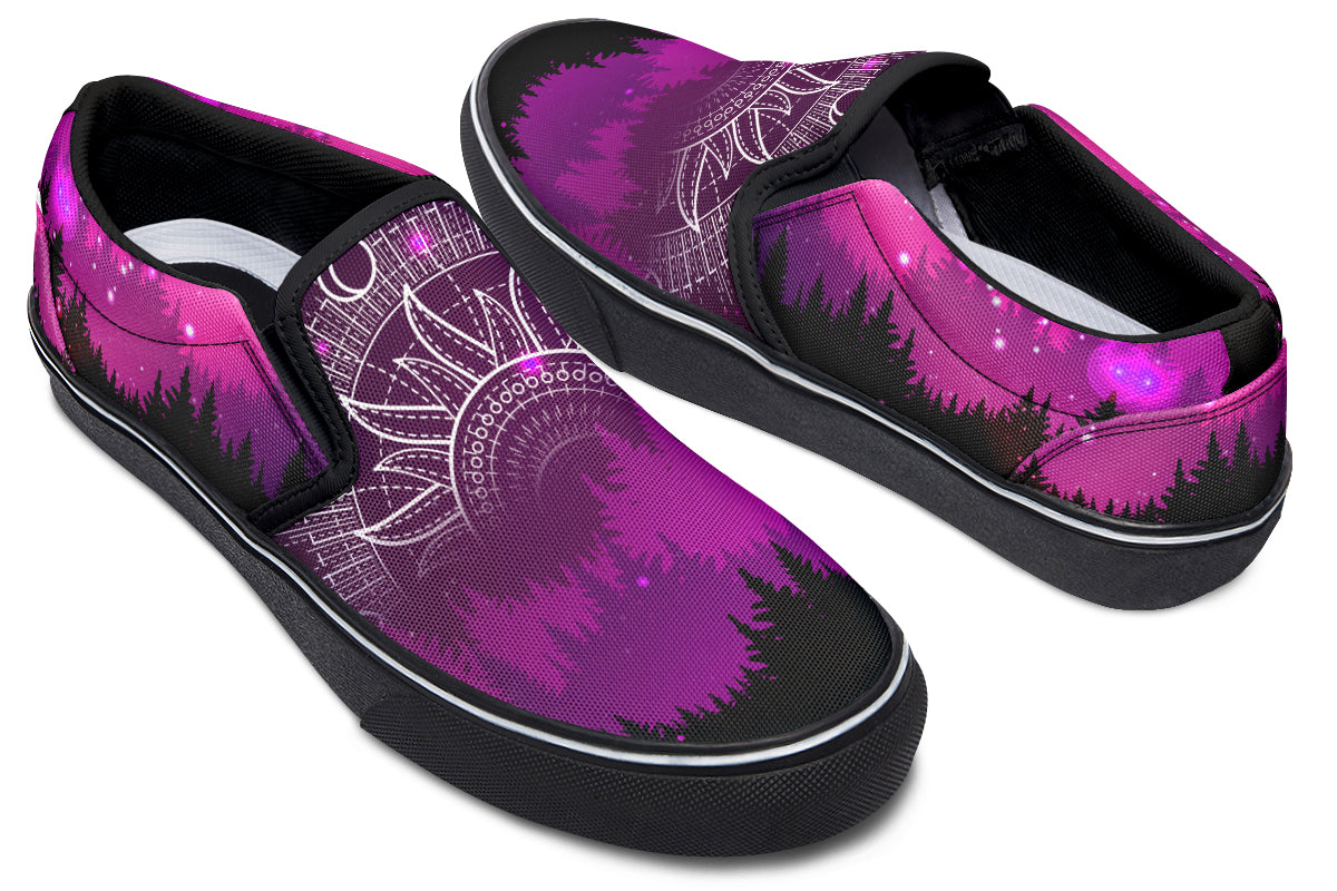 Slip-ons 322 Deer And Purple Night