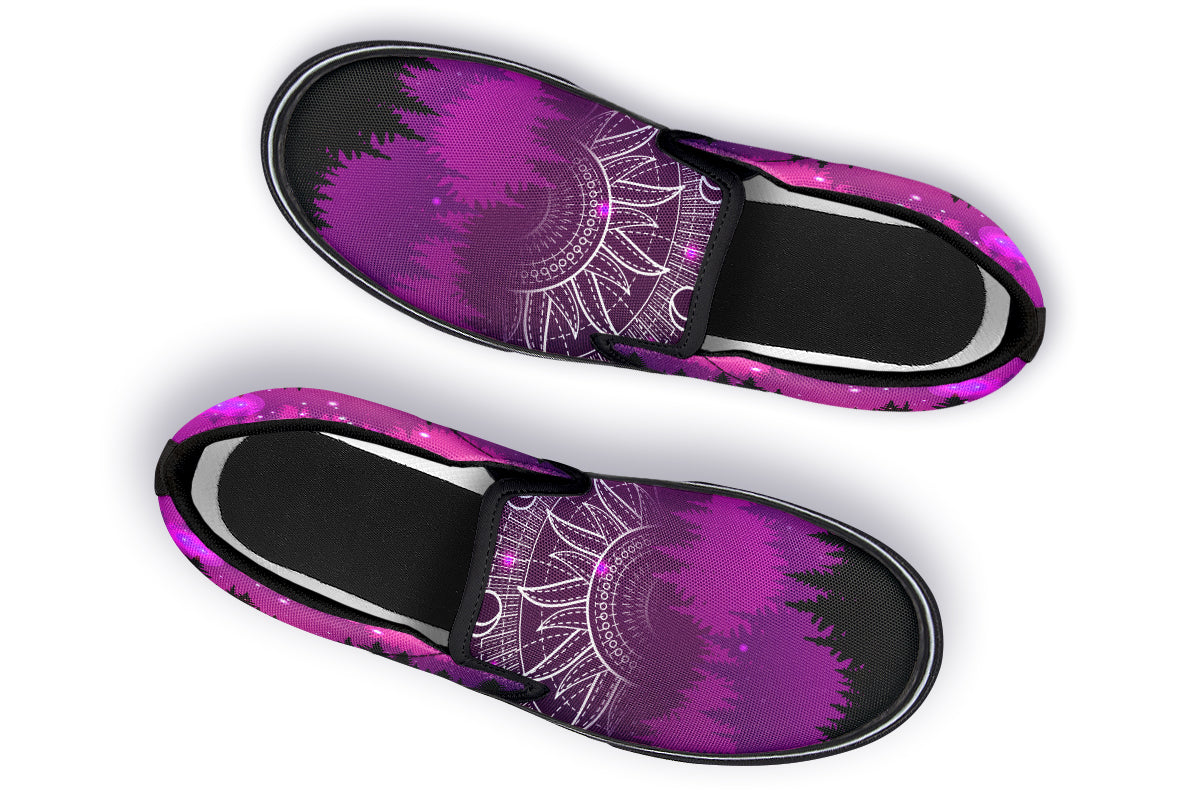 Slip-ons 322 Deer And Purple Night